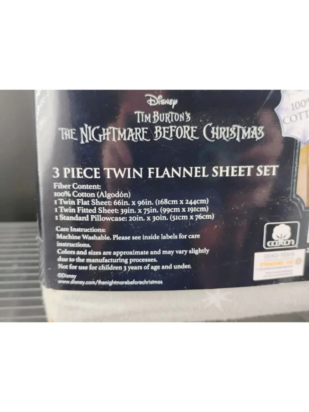 Disney The Nightmare Before Christmas Flannel Twin Sheet Set